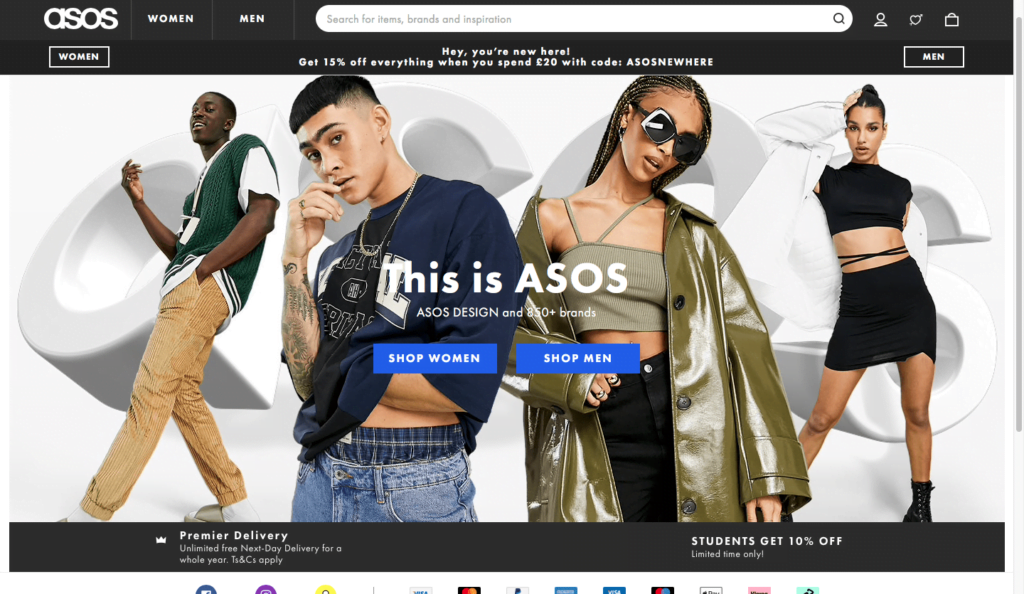 ui in asos webstore